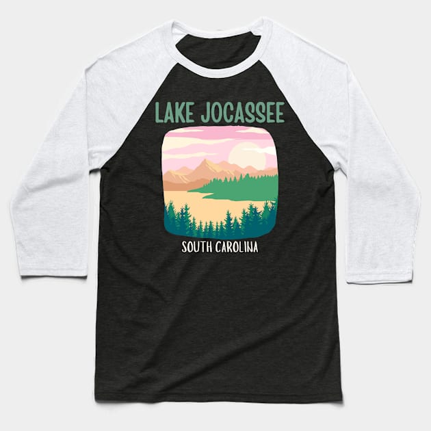 Lake Jocassee South Carolina Baseball T-Shirt by soulfulprintss8